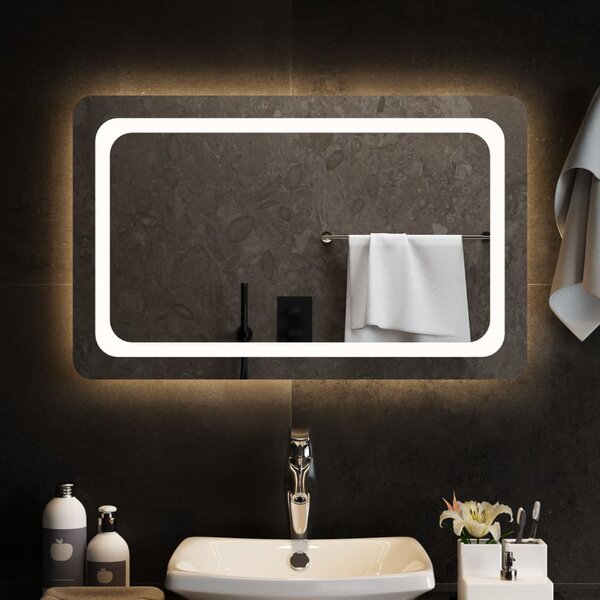 VidaXL LED kupaonsko ogledalo 80x50 cm