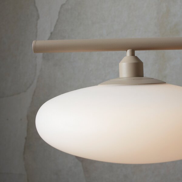 IT´S ABOUT ROMI IT'S Sapporo visećem svjetiljku, tri žarulje, prigušiva, Bijela, Kuhinja, Staklo