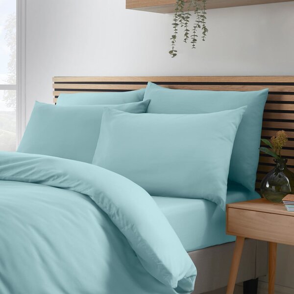 Plava posteljina za bračni krevet/za produženi krevet 260x220 cm So Soft Non-Iron – Catherine Lansfield