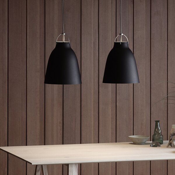 Viseće Svjetiljka FRITZ HANSEN, Caravaggio P2, prigušiv, Crno, Dnevna soba, Metal, Dizajn