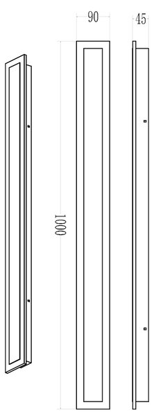 Zidna lampa Wow 25W 3CCT IP54 100cm
