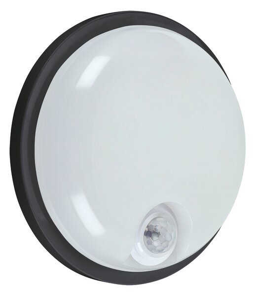 ELIAS LED PIR SENZOR 15W CRNA 4100K