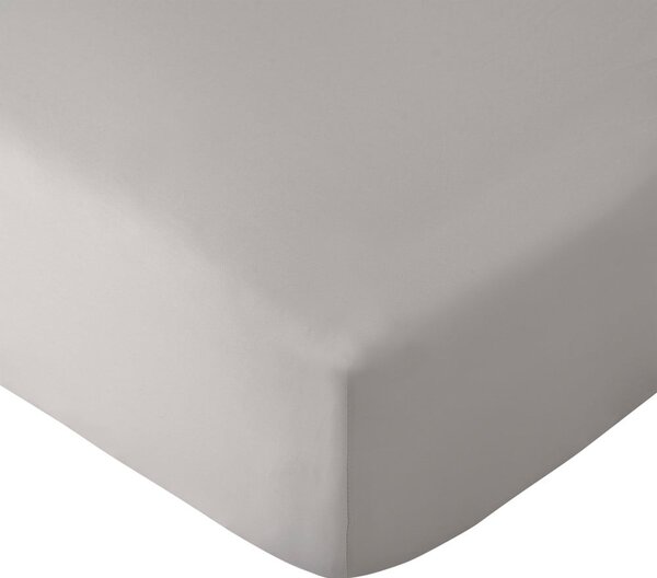 Siva plahta s gumom od mikrovlakana 185x200 cm So Soft Easy Iron – Catherine Lansfield