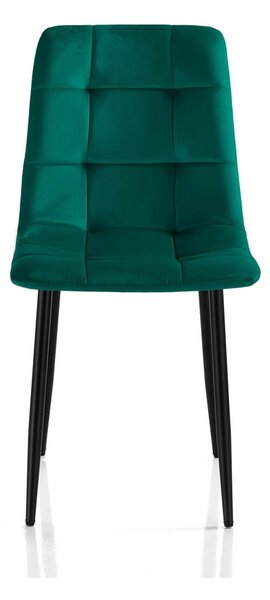 Zelene baršunaste blagovaonske stolice u setu 2 kom Faffy – Tomasucci