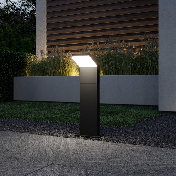 Arcchio LED putna svjetiljka Yolena, 60 cm, antracit, aluminij, Crno, Metal