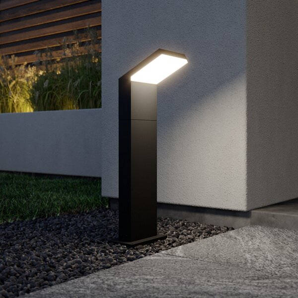 Arcchio LED putna svjetiljka Yolena, 60 cm, antracit, aluminij, Crno, Metal