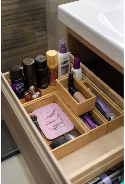 Organizator od bambusa Compactor Woody, 30 x 15 x 6,35 cm