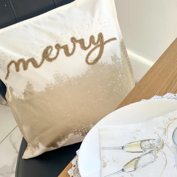 Božićna jastučnica Merry Gold