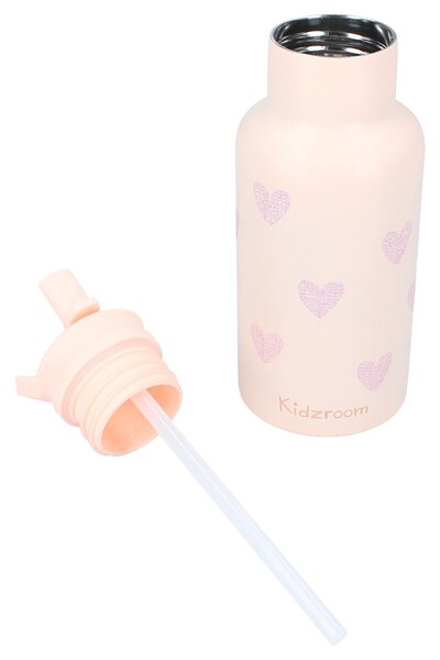 Kidzroom boca za vodu Magical Meadows 350 ml - ružičasta dječja termo boca sa slamkom
