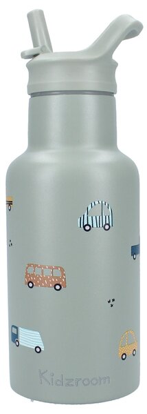 Kidzroom boca za vodu Sweet Cuddles 350 ml - zelena s autićima