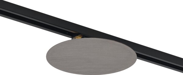 Moderna stropna svjetiljka boje metala za sustav tračnica 1-fazna 2-svjetla - Iconic Pulley