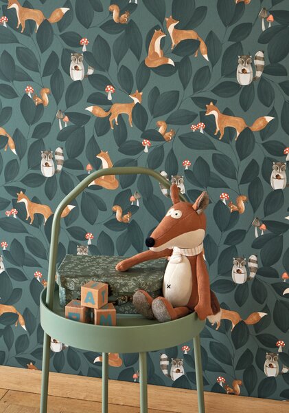 Dječja tapeta Woodland Friends 4 boje