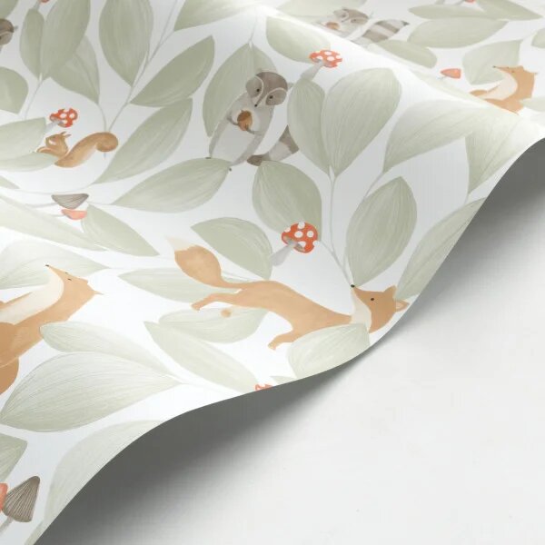Dječja tapeta Woodland Friends 4 boje