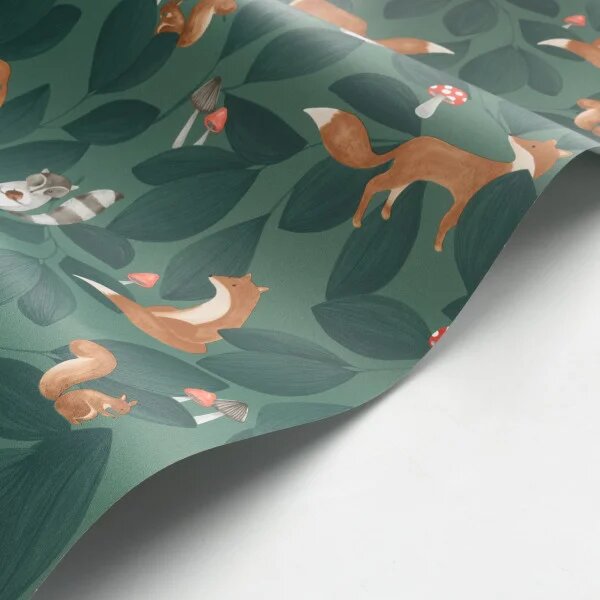 Dječja tapeta Woodland Friends 4 boje