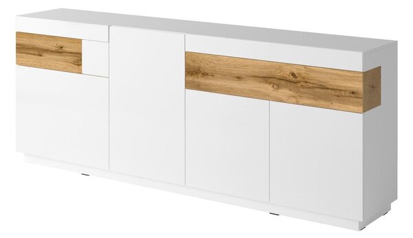Komoda Stacey Typ 25 (hrast + bijeli visoki sjaj)
