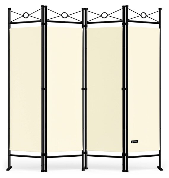 Sklopivi pregradni paravan 180 x 163 cm Crno