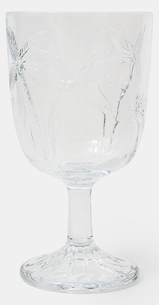 Sinsay - Set čaša za vino s reljefnim uzorkom palmi 4 pack