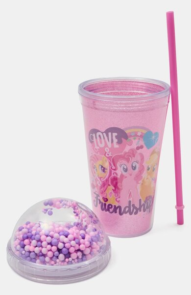 Sinsay - Šalica s poklopcem, kuglicama i slamkom My Little Pony