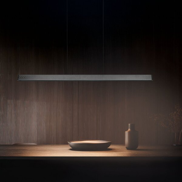 Trio Lighting Donegal LED viseća svjetiljka, crna, duljina 150 cm, CCT, prigušiva, Crno, Dnevni boravak/blagovaonica, Metal