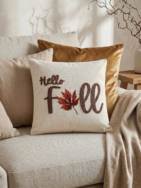 Sinsay - Dekorativna navlaka za jastuk s natpisom „Hello Fall“