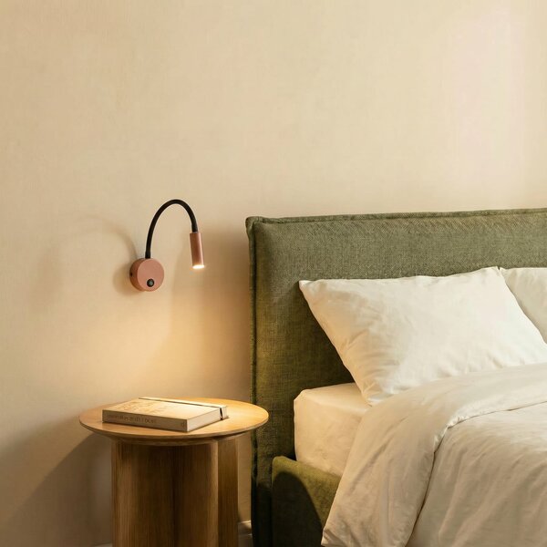 TK Lighting Zidna svjetiljka Lagos, crvena/crna, G9, visina 45 cm, metalna, prigušiva, Crvena, spavaća soba, Metal