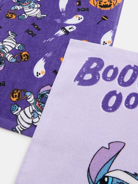 Sinsay - Set pamučnih ručnika za ruke s motivom Noći vještica Stitch 2 pack