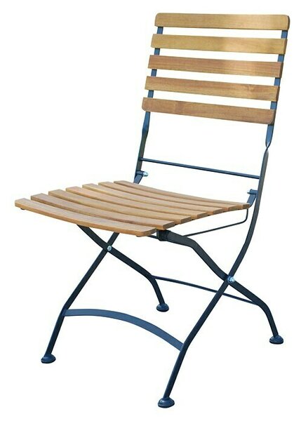 Sunfun Moni Vrtna stolica (Akacija, Preklopno, Crne boje, Prirodno Smeđa boje, Š x D x V: 57 x 45 x 88 cm)