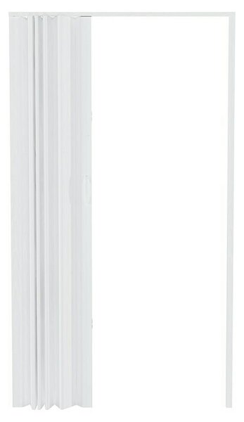 Harmonika vrata (PVC, Bijeli jasen, 100 x 200 cm)