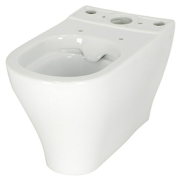 Camargue San Francisco Stajaća WC školjka (Bez ruba, WC odvod: Vodoravno, Bijele boje)
