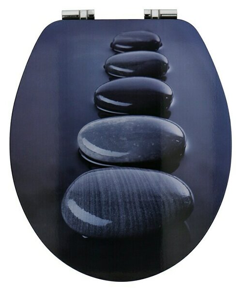 Poseidon WC daska Bato Stone (Drvo, Plave boje, Samospuštajuća)