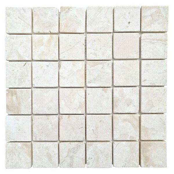 Mozaik pločica Quadrat Uni MOS TN48W (30,5 x 30,5 cm, Kremasto bijele boje, Mat)