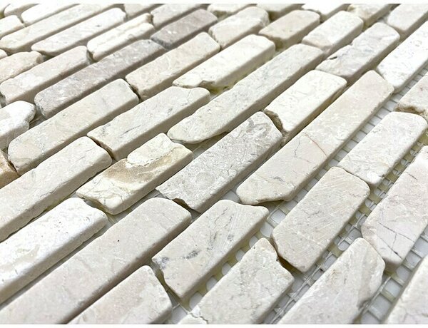 Mozaik pločica Brick (30,5 x 30,5 cm, Bež boje, Mat)
