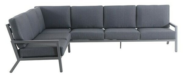 Sunfun Maja Lounge sofa s jastucima (291 x 223 x 76 cm, Aluminij, Antracit)