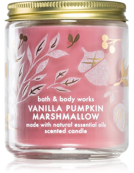 Bath & Body Works Vanilla Pumpkin Marshmallow mirisna svijeća 198 g