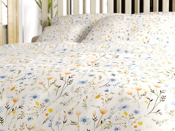 Pamučna posteljina BLUEBELL bijela Dimenzije posteljine: 70 x 90 cm | 140 x 200 cm