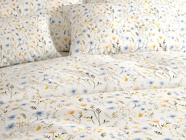 Pamučna posteljina BLUEBELL bijela Dimenzije posteljine: 70 x 90 cm | 140 x 200 cm