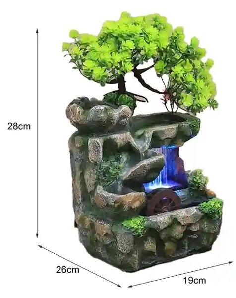 Dreammill™ Stolna Led Fontana S Vodenim Mlinom