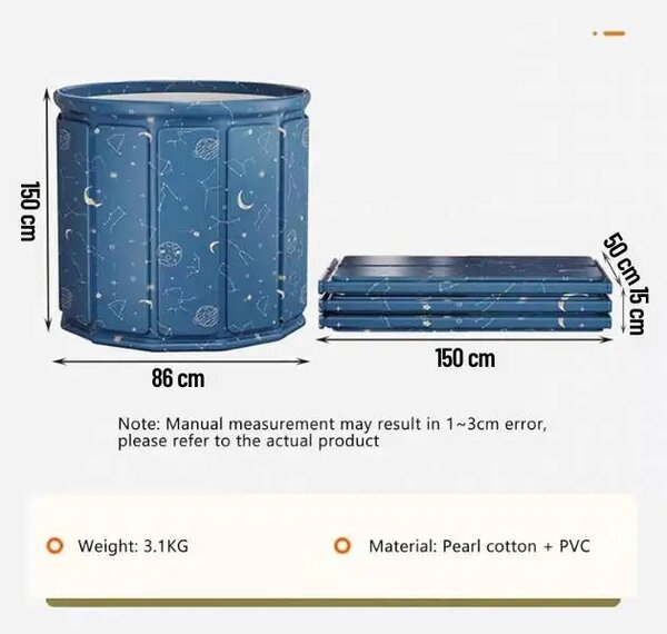 Foldtub™ Sklopiva Prijenosna Izolirana Kada