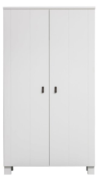 Bijeli ormar od masivnog bora 111x202 cm Ties – WOOOD