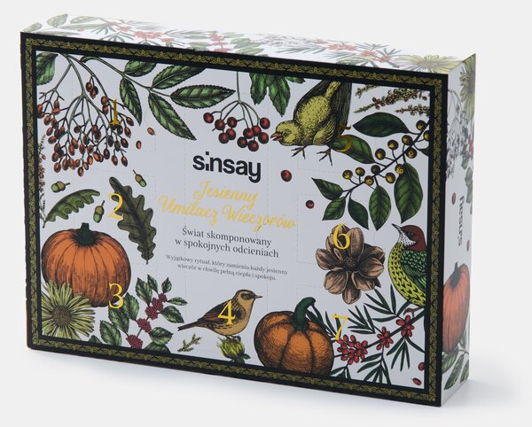 Sinsay - Set jesenskih svijeća od sojinog voska i mirisnog difuzora HiSkin 7 pack