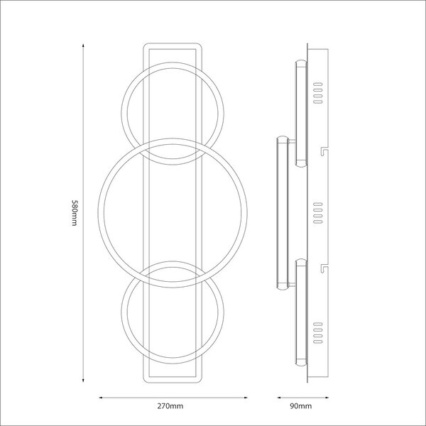 ROWENA 18W LED stropna lampa