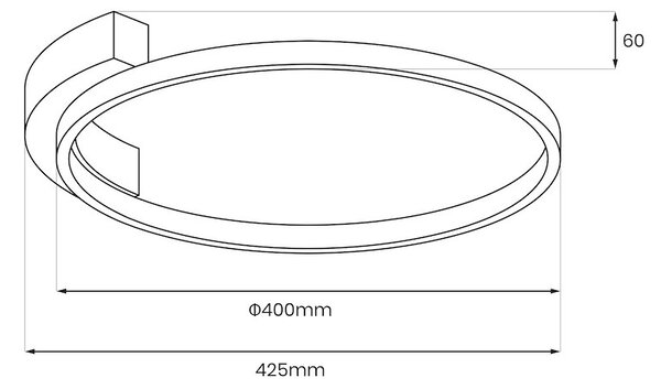 LUNA 18W LED stropna lampa