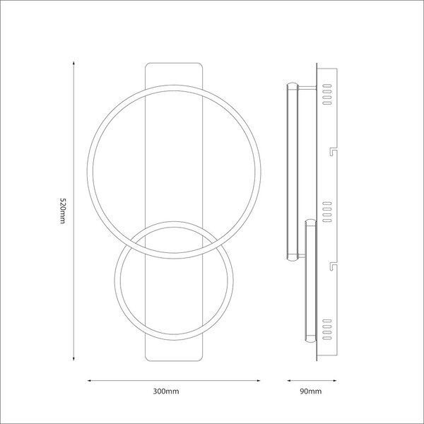 ROWENA 14W LED stropna lampa