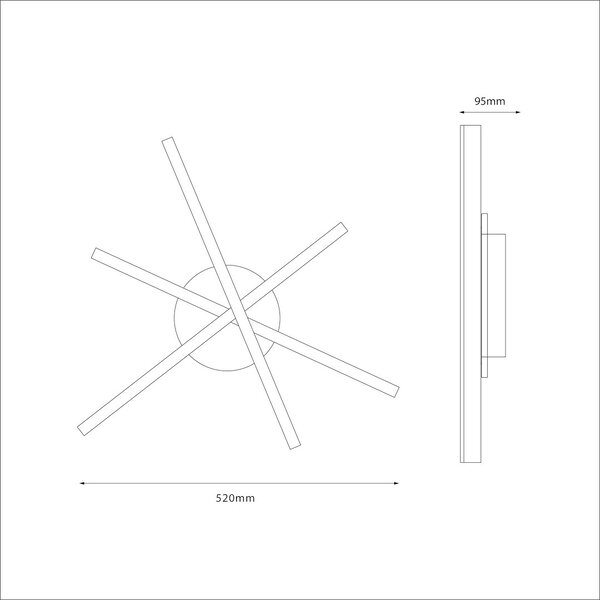 STICK 12W LED stropna lampa