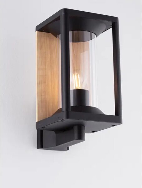 PACIFIC ZIDNA LAMPA E27 IP65 CRNA NL9030601