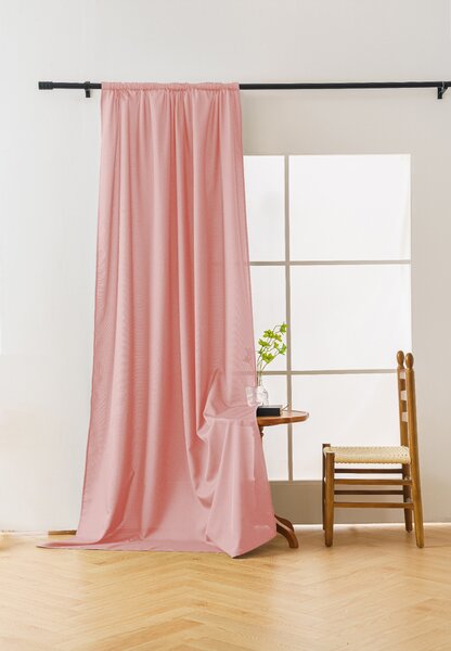 Zavjesa OXFORD LIGHT 140x250 cm, ružičasta Sistem za vješanje: Traka za nabiranje