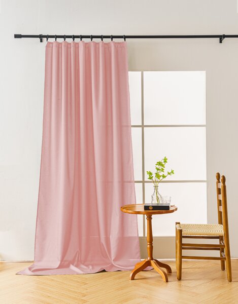 Zavjesa OXFORD LIGHT 140x250 cm, ružičasta Sistem za vješanje: Traka za nabiranje