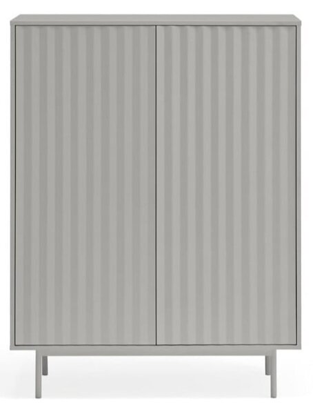 Siva visoka komoda 97x130 cm Sierra – Teulat