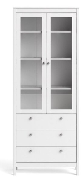 Bijela vitrina 78x199 cm Madrid – Tvilum