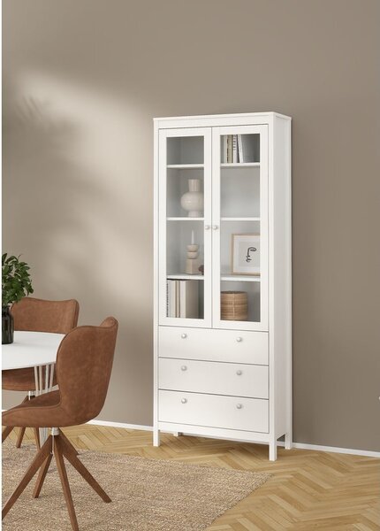 Bijela vitrina 78x199 cm Madrid – Tvilum